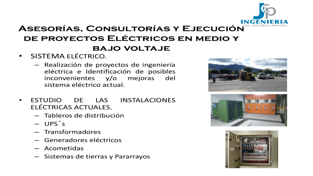 Proyectos de ingenieria electrica - JC Ingenieria