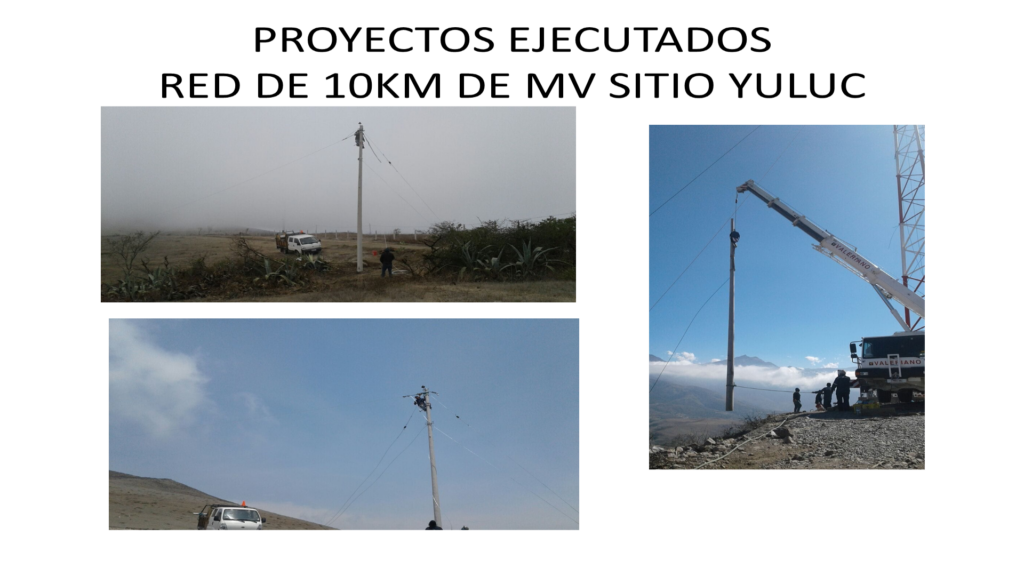 Red de 10KM de media tension - Sitio Yuluc