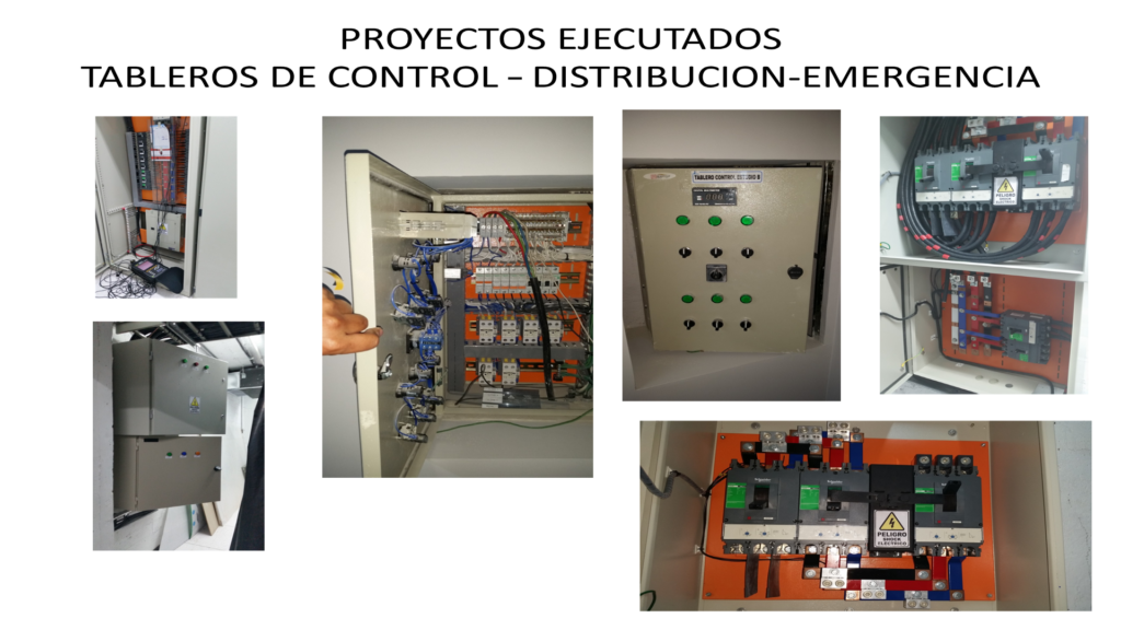 Tableros de control distribucion y emergencia - JC Ingenieria