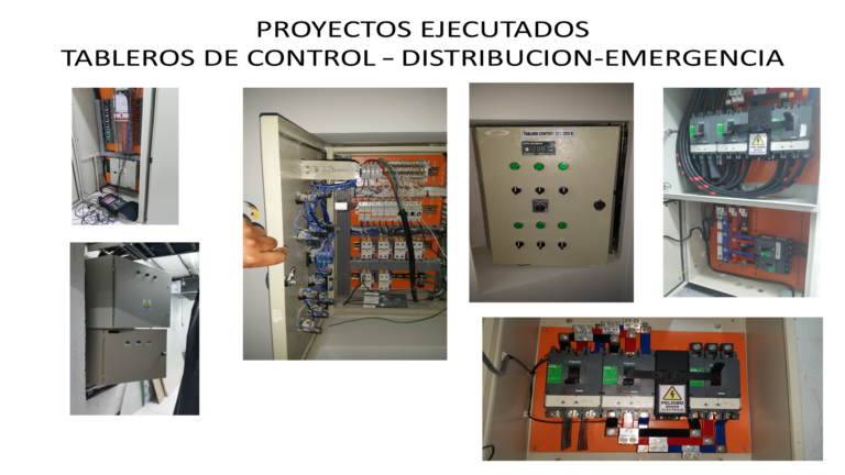 Tableros de control distribucion y emergencia - JC Ingenieria